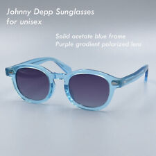 Óculos de sol polarizado masculino roxo degradê Johnny Depp azul feminino comprar usado  Enviando para Brazil