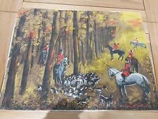 Vintage hunting scene for sale  HALESOWEN