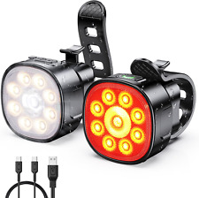 Luci bicicletta led usato  Roma