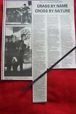 CRASS 1979 ORIGINAL VINTAGE MUSIC PRESS PHOTO ARTICLE CLIPPING ANARCHO PUNK comprar usado  Enviando para Brazil