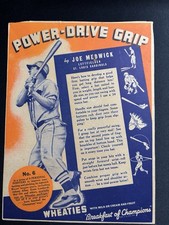 Serie 12 punteros personales Wheaties 1939 #6 Joe Medwick segunda mano  Embacar hacia Mexico