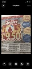 Sun holidays 9.50 for sale  MIDDLESBROUGH