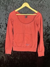 Usado, Moletom Diesel feminino gola barco G vermelho bolso frontal bordado pulôver comprar usado  Enviando para Brazil