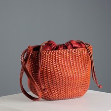 borsa vintage rossa pelle usato  Cambiago