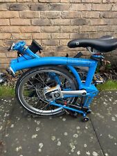 Brompton bike blue for sale  GLASGOW