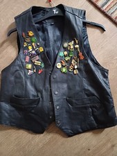 Mens black biker for sale  LONDON