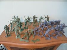 LOUIS MARX & CO. SOLDADOS MILITARES VERDES E CINZA VINTAGE FIGURATIVO EXÉRCITO DE LUTA HOMENS comprar usado  Enviando para Brazil