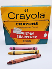 Crayones Crayola 64 Binney & Smith vintage retirados EE. UU. - cardo rojo indio, maíz segunda mano  Embacar hacia Argentina