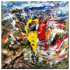 Quadro acrilico astratto usato  Ancona