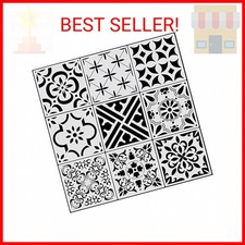 9 Piezas Plantillas de Piso Plantillas de Pared para Pintura, Plantillas de Azulejos Grandes para Dolor segunda mano  Embacar hacia Mexico