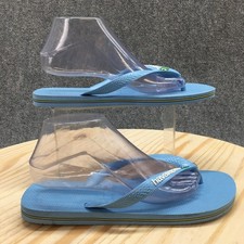 Sandálias Havaianas Femininas 11-12 Flip Flop Azul Biqueira-Post Conforto Sapatilhas Casuais NOVO comprar usado  Enviando para Brazil