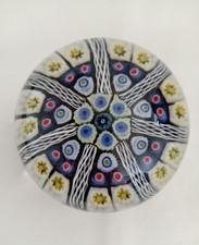Glass millefiori paperweight for sale  LEEDS