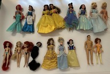 Lote de mini bonecas princesa parques da Disney e Mattel - Ariel, Jasmim, Bela, Rapunzel comprar usado  Enviando para Brazil