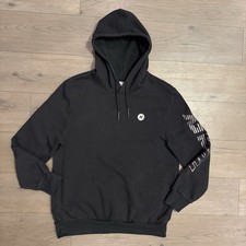 Usado, Moletom com capuz Hurley masculino XL preto lã cordão com capuz logotipo pulôver comprar usado  Enviando para Brazil