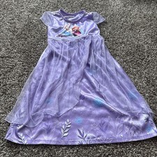 Vestido camisola Disney meninas tamanho 4 (XS) Elsa Anna Frozen princesa roxa  comprar usado  Enviando para Brazil