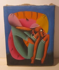 Vintage oil canvas for sale  Greensboro