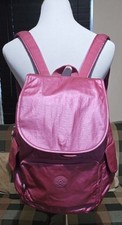 MOCHILA KIPLING "City Pack" metálica rosa escuro bolsos bagas nova sem etiquetas comprar usado  Enviando para Brazil