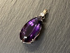 Anhänger amethyst tropfen gebraucht kaufen  Schliersee
