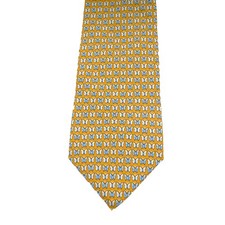 Gravata Brooks Brothers masculina de seda borboletas resistente a manchas amarela longa 65, usado comprar usado  Enviando para Brazil