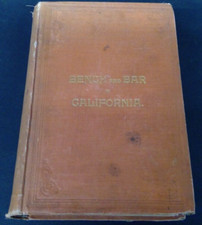 Bench and Bar in California by Oscar T. Shuck 1889 Hardcover comprar usado  Enviando para Brazil