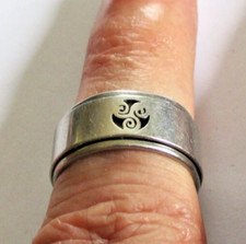 Bague anneau large d'occasion  Pleubian