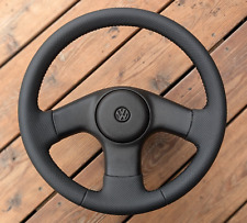 Volante de couro NOVO para VW Volkswagen Golf 2 II Polo 6N1 MK1 MK2 MK3 FABRICANTE DE EQUIPAMENTO ORIGINAL comprar usado  Enviando para Brazil