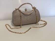 Gold sparkly clutch for sale  MEXBOROUGH