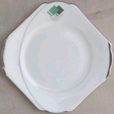 Pratos de chá Shelley (conjunto de 6): linha curva e blocos (12290) : Regente: Art Deco comprar usado  Enviando para Brazil