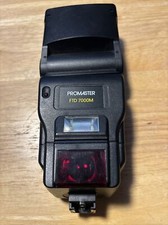 F90170~ Promaster FTD 7000M salto, giro, flash de zoom motor com sapato CN Canon  comprar usado  Enviando para Brazil