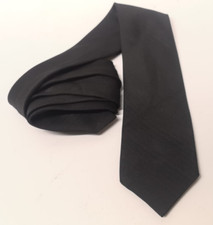 Black poyester tie for sale  LONDON