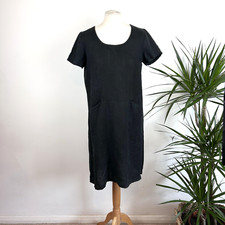 Black linen dress for sale  RAMSGATE