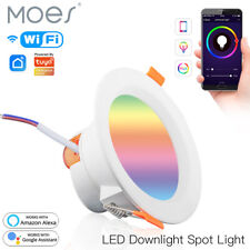 MOES WLAN Smart LED Downlight Spot Leuchtmittel 7W 10W Dimmbar RGB Warm & Kalt comprar usado  Enviando para Brazil