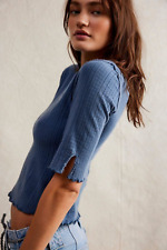 Camiseta azul XS NWoT Free People We The Free doce e salgada comprar usado  Enviando para Brazil