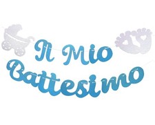 Mkishine striscione battesimo usato  Grottammare