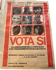 Manifesto politica democrazia usato  Bologna