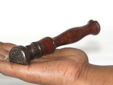 Carimbo antigo de madeira de latão dos correios, selo original antigo feito à mão comprar usado  Enviando para Brazil