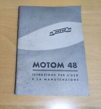 Motom libretto uso usato  Roma