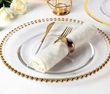 Gold beaded charger for sale  ERITH