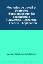 Methodes travail strategies d'occasion  France