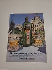 Anúncio com estampa de uísque escocês Passport 1983 8x11 ótimo para enquadrar  comprar usado  Enviando para Brazil