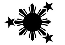 Adesivo bandeira solar das Filipinas | Adesivo para janela de carro orgulho filipino Pinoy estrelas do sol comprar usado  Enviando para Brazil
