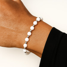 Bracciale perle bianche usato  Velletri