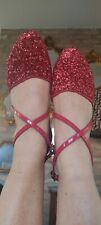 Scarpe ballo rosse usato  Ferrara