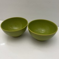 Usado, Waechtersbach Fun Factory estilo livre kiwi verde 2 tigelas de sopa/cereal Alemanha comprar usado  Enviando para Brazil