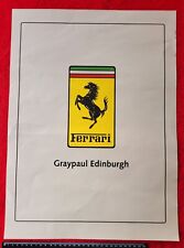Ferrari graypaul paper for sale  KILMARNOCK