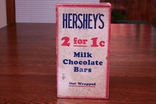 1930 Hershey's 2 por 1 centavo barras de chocolate ao leite - "não embrulhado" caixa de 120 barras comprar usado  Enviando para Brazil
