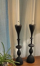 Pair wave candlesticks d'occasion  Expédié en Belgium