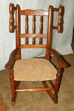Oak child rocker d'occasion  Expédié en Belgium