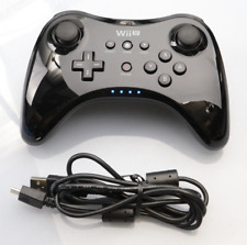 Usado, Controle sem fio preto oficial OEM Nintendo Wii U Pro - Carregador OEM WUP-005 comprar usado  Enviando para Brazil