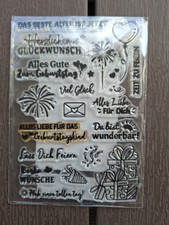 Silikonstempel glückwünsche gebraucht kaufen  Potsdam
